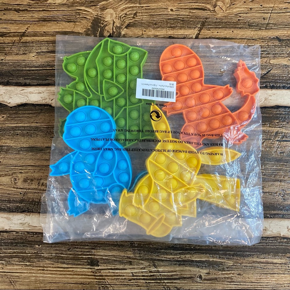 Pokémon fidget poppers set of 4
